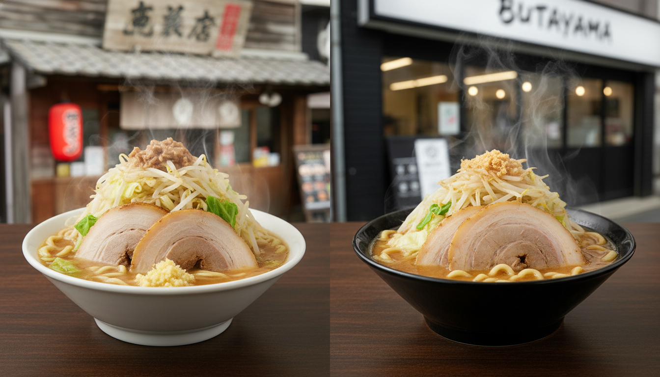 豚山とラーメン二郎の決定的な違いは「本家直系」か「インスパイアチェーン」かです