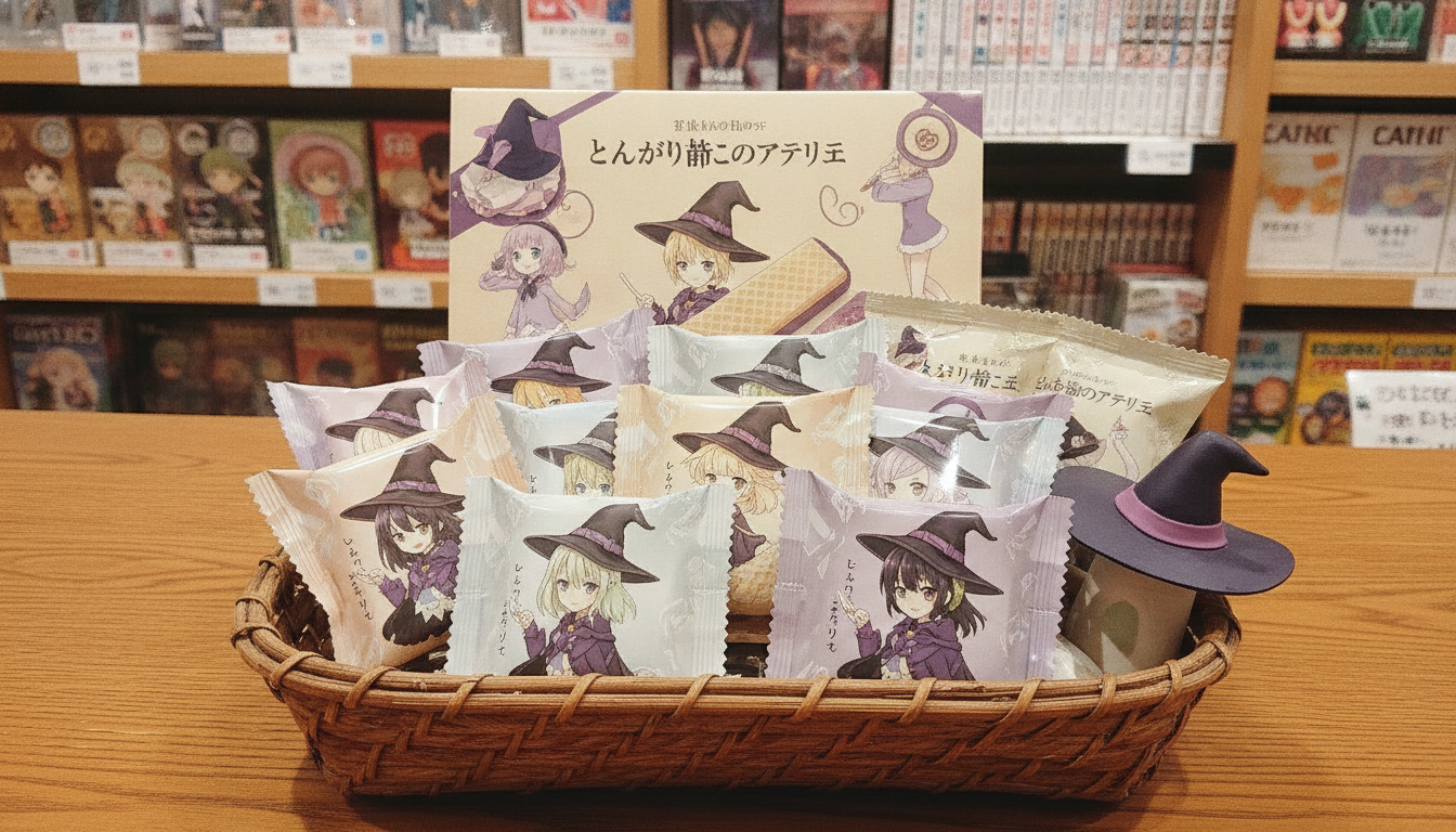 とんがり帽子のアトリエのウエハースは全国のコンビニやスーパーおよびホビーショップで購入可能です