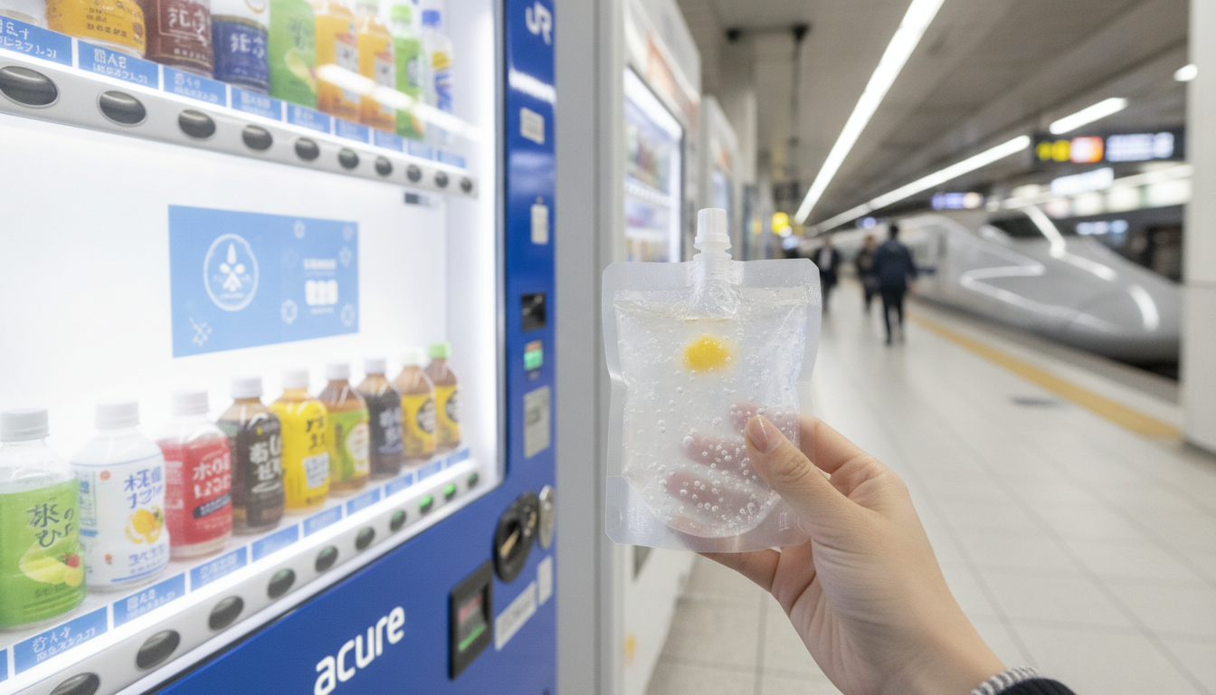 一番確実なのはJR東日本の駅ナカにあるacure自販機なんですね